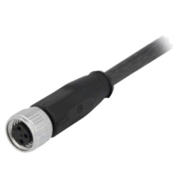 Conector: M8; mamă; PIN: 3; drept; cu cablu; mufă; 1m