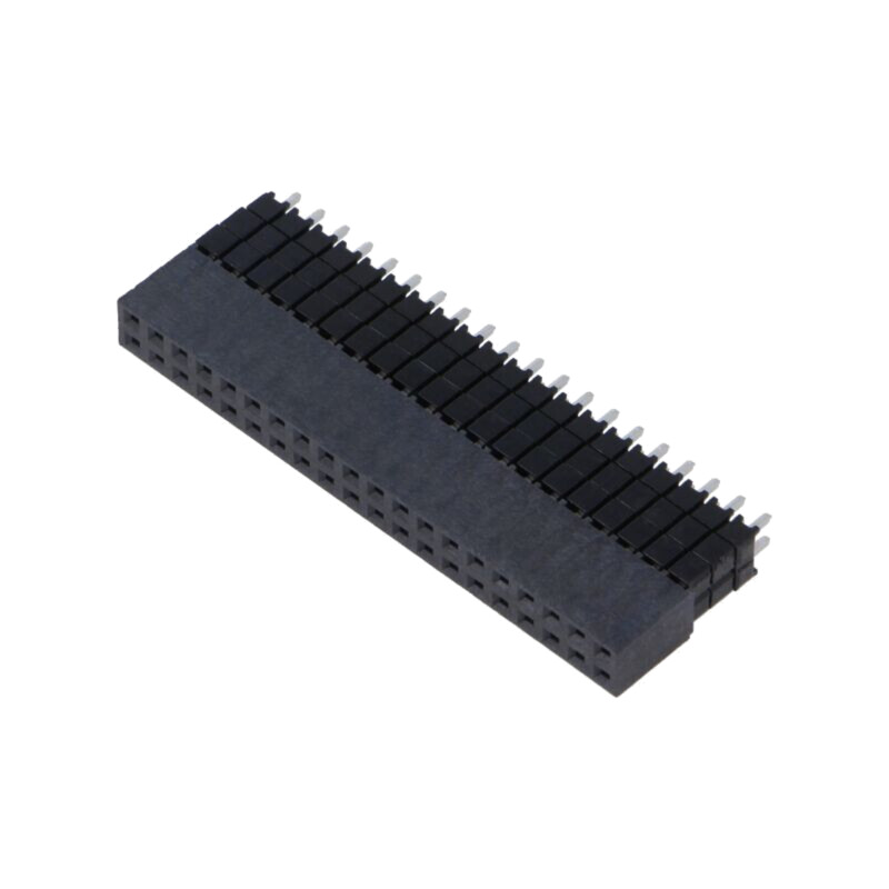 Conector: şiruri pini; tată; PIN: 40; 2,54mm; aurit; THT; soclu Conector: şiruri pini; tată; PIN: 40; 2,54mm; aurit; THT; soclu