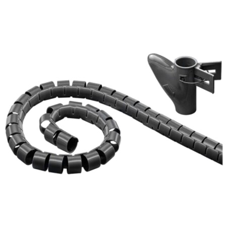 Înfăşurare în spirală; Øbuclă: 20mm; L: 2,5m; Corp: neagră