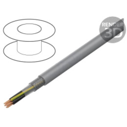 Cablu; ÖLFLEX® CLASSIC 135 CH; 18G0,75mm2; FRNC; gri; 300V,500V