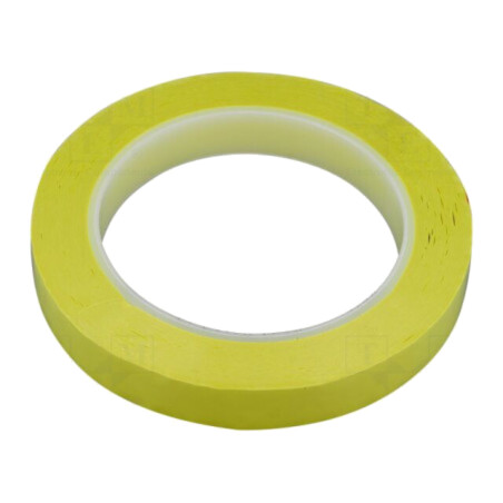 Bandă: electroizolantă; W: 15mm; L: 66m; Thk: 0,063mm; galbenă; acril