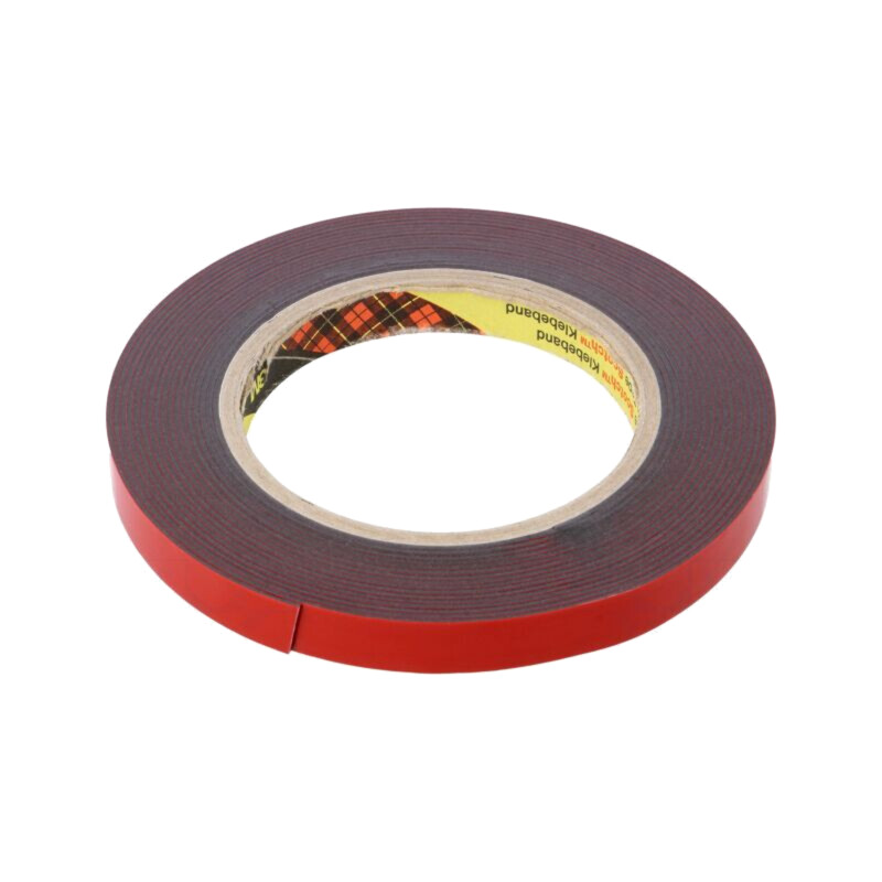Bandă: de fixare; W: 12mm; L: 5,5m; Thk: 1,1mm; acril; gri închis