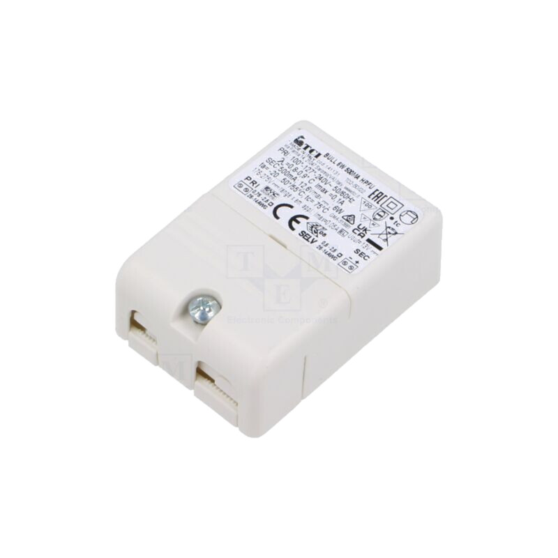 Alimentator: pulsatoriu; LED; 2÷12,6VDC; 500mA; IP20; 68x22x41mm