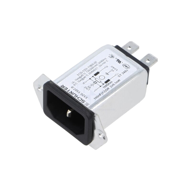 Conector: alimentare AC; soclu; tată; 15A; 250VAC; IEC 60320; 5120