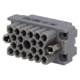 Conector: dreptunghiular; soclu; hermafrodit; policarbonat; 2kV