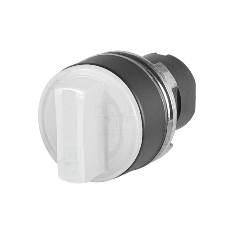 Comutator: rotativ; 22mm; Poz.i stab: 2; albă; IP65; proeminent