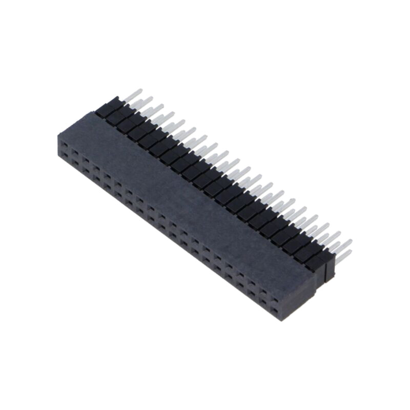 Conector: şiruri pini; tată; PIN: 40; 2,54mm; aurit; THT; soclu Conector: şiruri pini; tată; PIN: 40; 2,54mm; aurit; THT; soclu