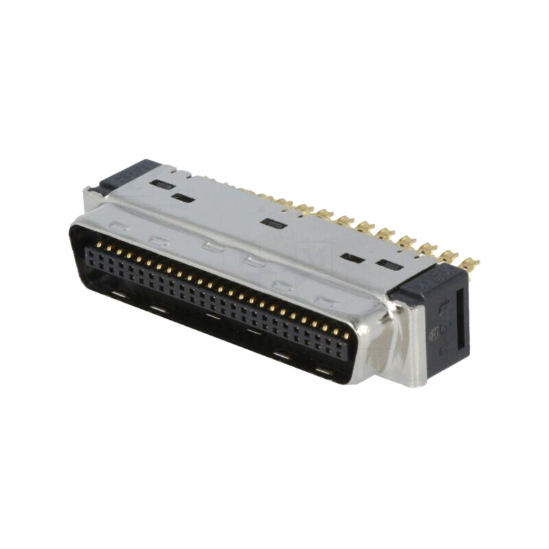 Conector: MDR; PIN: 50; ecranat; pe cablu; poliester; mufă; tată