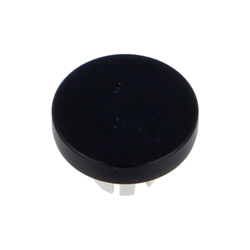 Lentilă pentru buton; 22mm; 61; neagră; aluminiu; Ø19,7mm