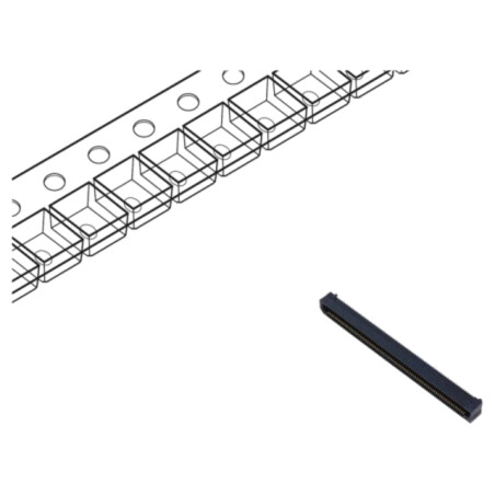 Conector: PCB-PCB; mamă; PIN: 150; 0,8mm; ERF8; aurit; SMT; soclu