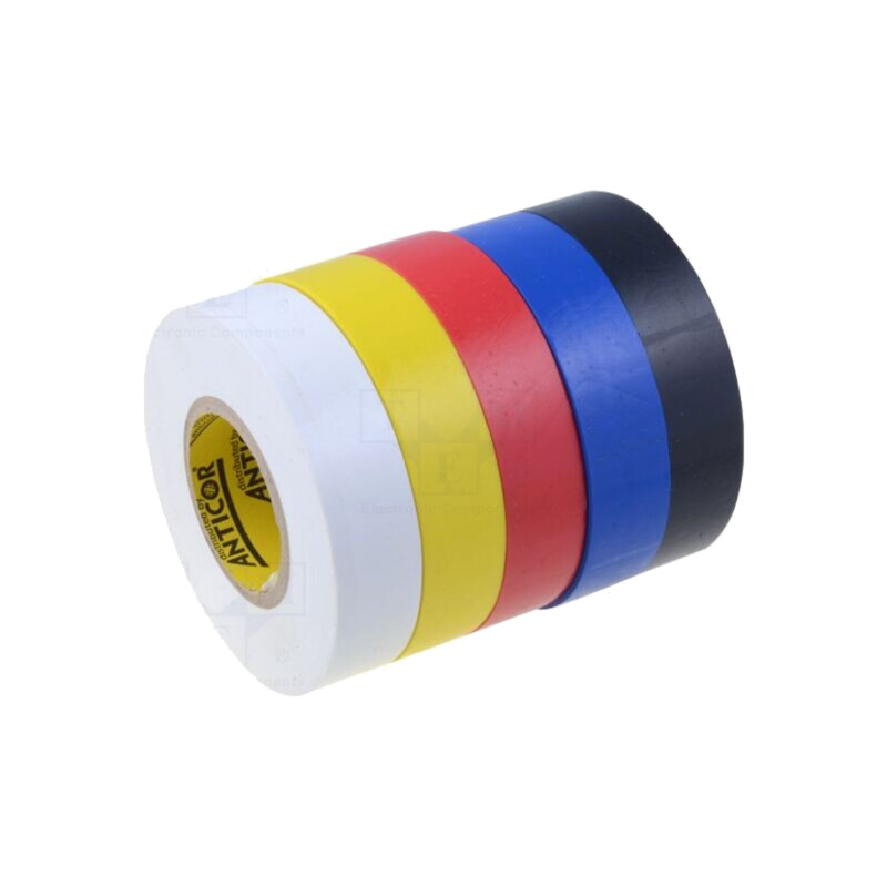 Bandă: electroizolantă; W: 19mm; L: 20m; Thk: 0,19mm; folie PVC; 380%