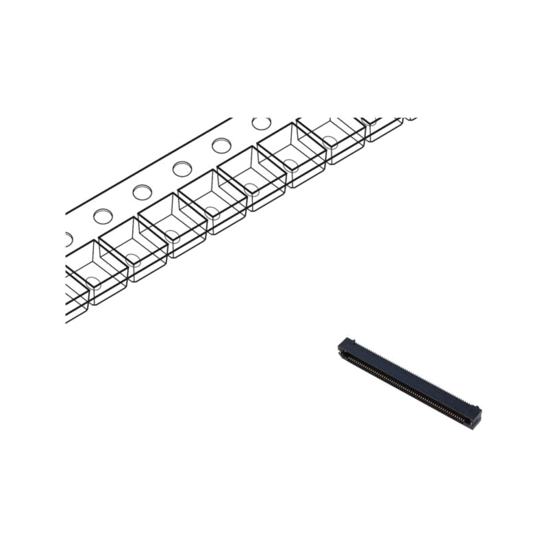 Conector: PCB-PCB; mamă; PIN: 120; 0,8mm; ERF8; aurit; SMT; soclu