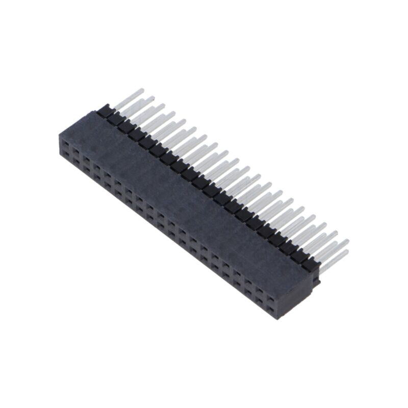 Conector: şiruri pini; tată; PIN: 40; 2,54mm; aurit; THT; soclu
