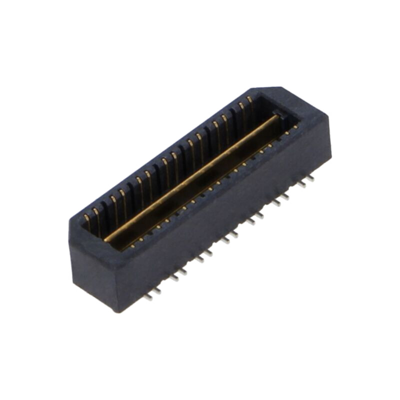 Conector: PCB-PCB; tată; PIN: 28; 0,8mm; QTE; aurit; SMT; soclu; 2A Conector: PCB-PCB; tată; PIN: 28; 0,8mm; QTE; aurit; SMT; soclu; 2A