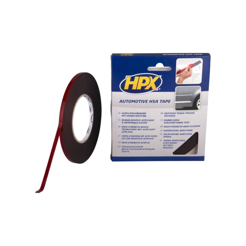 Bandă: de fixare; W: 6mm; L: 10m; Thk: 1,1mm; dublă; acril; antracit Bandă: de fixare; W: 6mm; L: 10m; Thk: 1,1mm; dublă; acril; antracit