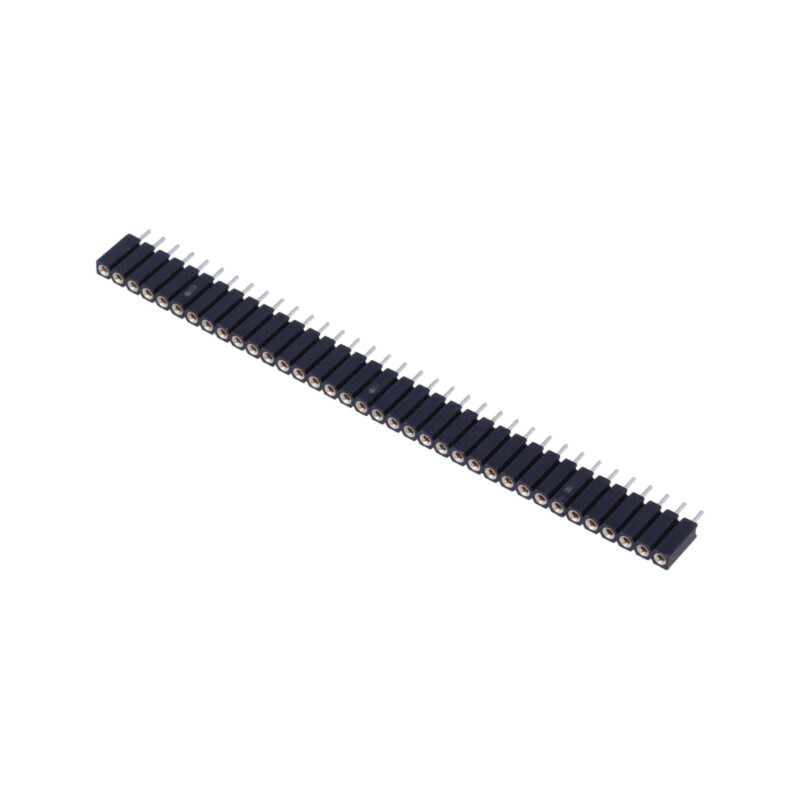 Conector: şiruri pini; soclu; mamă; PIN: 36; drept; 2,54mm; THT; 1x36 Conector: şiruri pini; soclu; mamă; PIN: 36; drept; 2,54mm; THT; 1x36