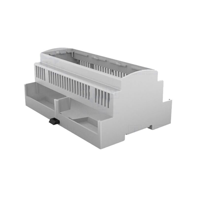 Carcasă: pentru şină DIN; Y: 90,5mm; X: 142,3mm; Z: 62mm; gri