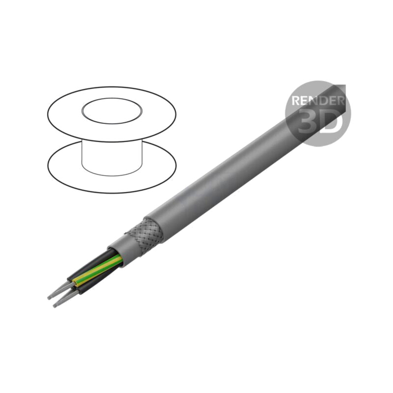 Cablu; ÖLFLEX® 440 CP; 2x1,5mm2; tresă de cupru cositorit; PUR