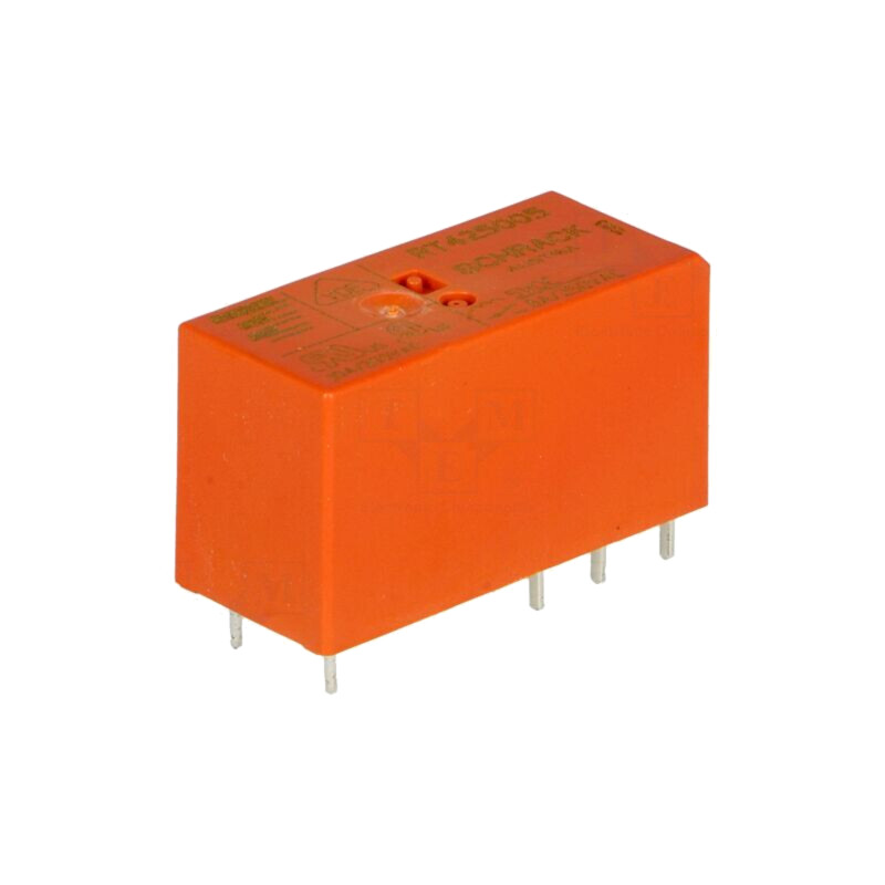 Releu: electromagnetic; DPDT; Ubobină: 5VDC; 8A; 8A/250VAC; RT2