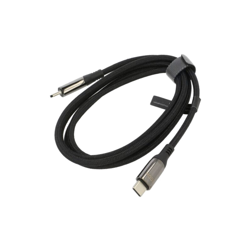 Cablu; USB 2.0; USB C mufă,din ambele părţi; nichelat; 1,2m; 100W