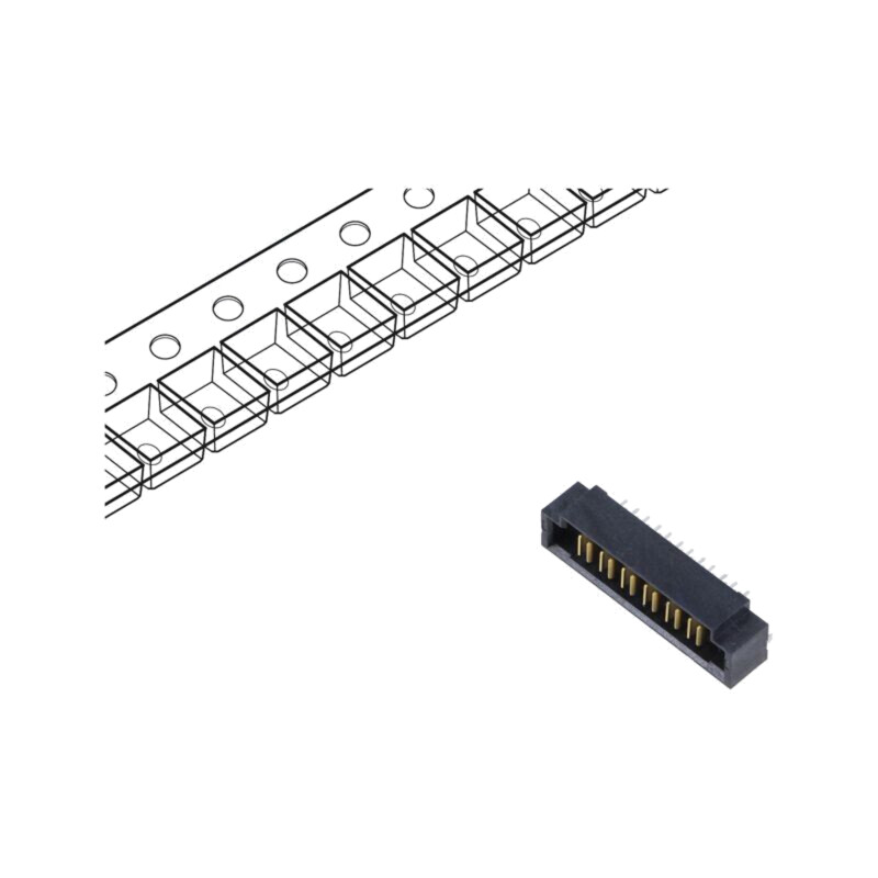 Conector: PCB-PCB; soclu; UPT; tată; PIN: 6; drept; 3,81mm; THT; aurit