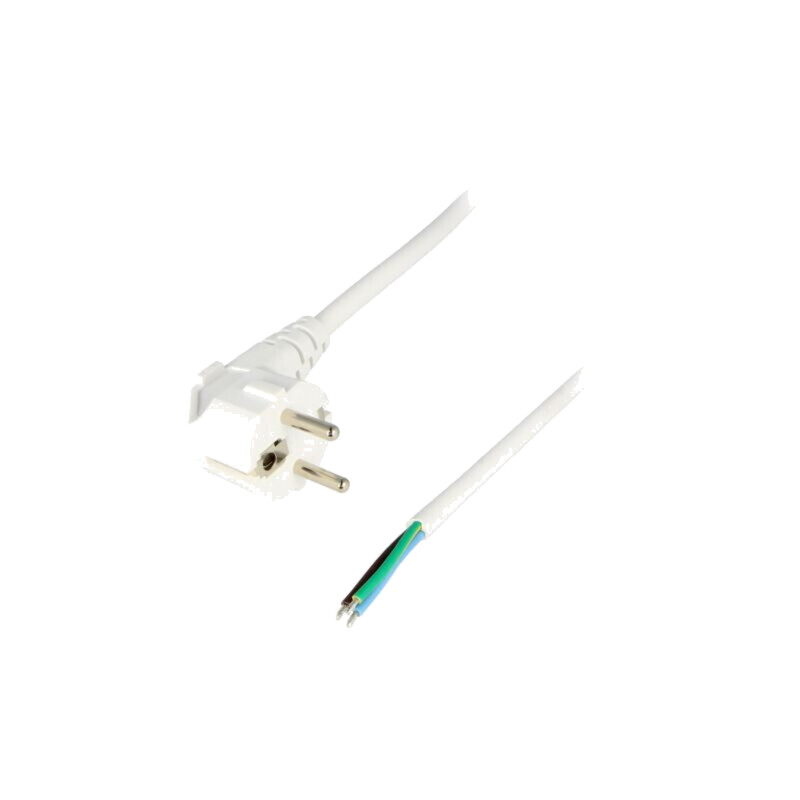 Cablu; 3x1,5mm2; CEE 7/7 (E/F) ştecăr în unghi,cabluri; PVC; 3m