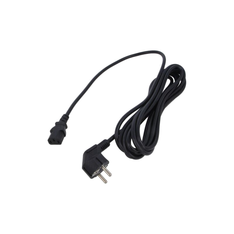 Cablu; 3x1mm2; CEE 7/7 (E/F) ştecăr în unghi,IEC C13 mamă; PVC Cablu; 3x1mm2; CEE 7/7 (E/F) ştecăr în unghi,IEC C13 mamă; PVC