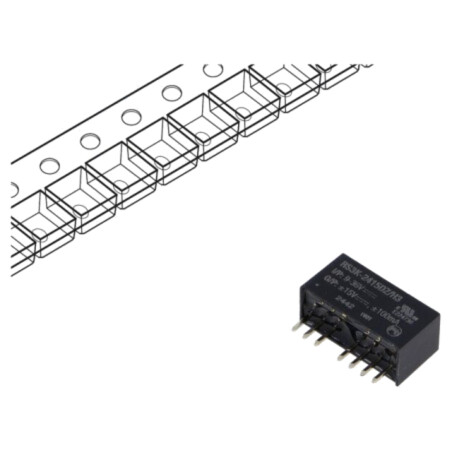 Convertor: DC/DC; 3W; Uintr: 9÷36VDC; Uieş: 15VDC; Uieş2: -15VDC