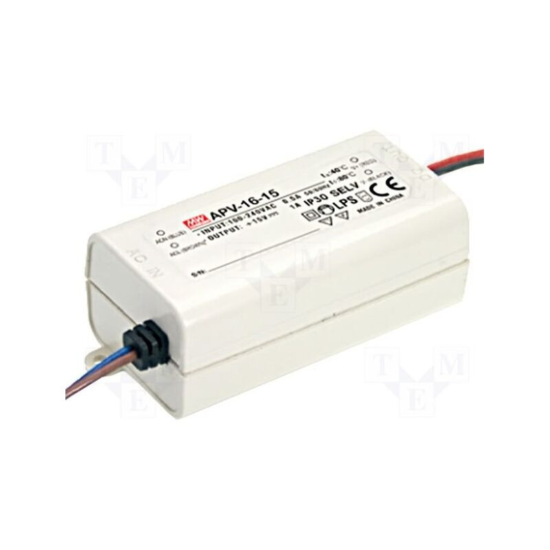 Alimentator: pulsatoriu; LED; 13W; 5VDC; 2,6A; 90÷264VAC; IP42; APV