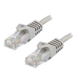 Patch cord; U/UTP; 5e; CCA; gri; 30m; RJ45 mufă,din ambele părţi