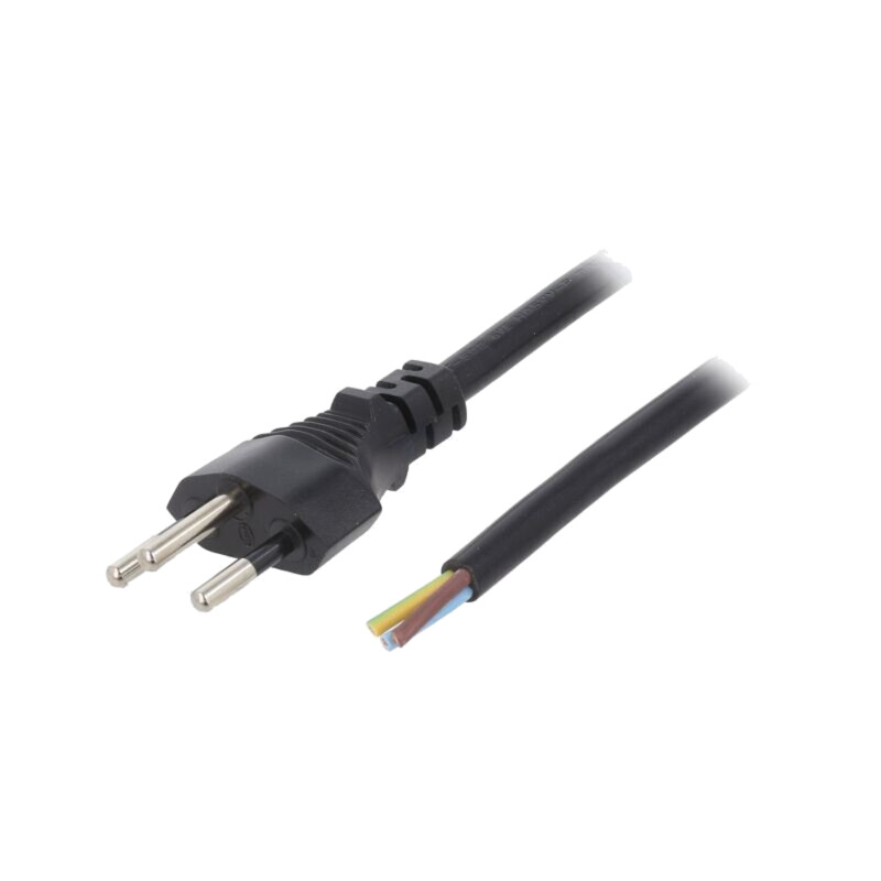 Cablu; 3x1mm2; cabluri,SEV-1011 (J) mufă; PVC; 5m; negru; 10A; 250V Cablu; 3x1mm2; cabluri,SEV-1011 (J) mufă; PVC; 5m; negru; 10A; 250V