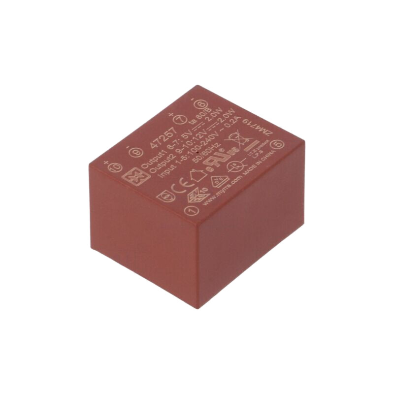Convertor: AC/DC; 4W; Uintr: 85÷265VAC,120÷370VDC; Uieş: 5VDC; 68%