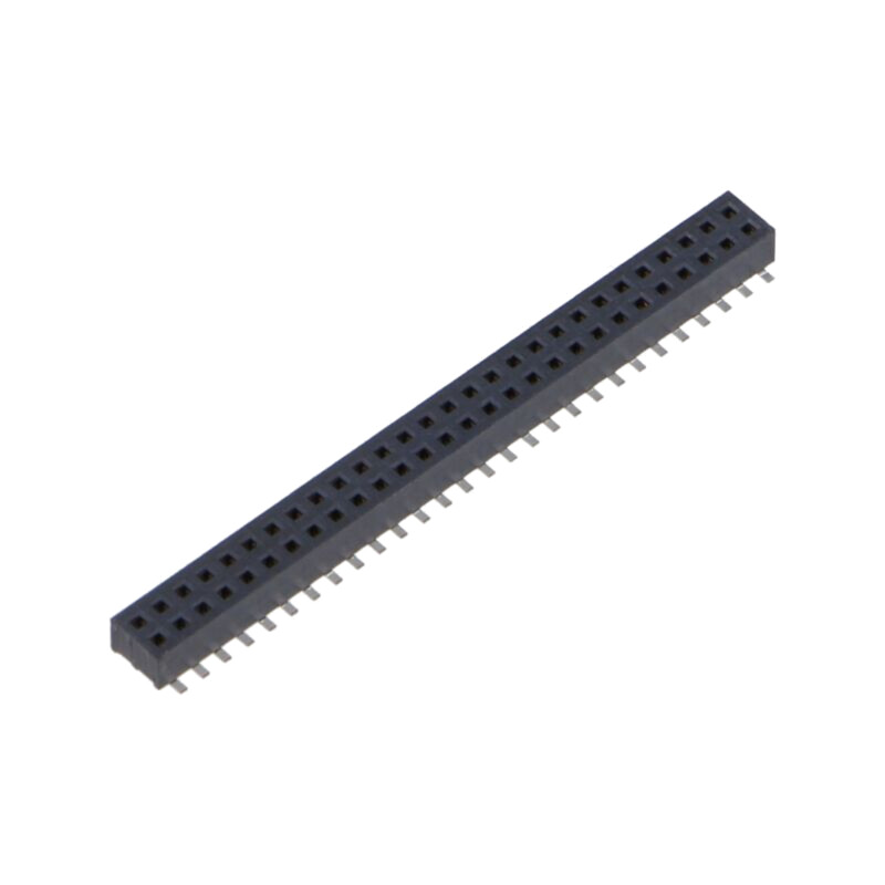 Conector: şiruri pini; mamă; PIN: 56; 1,27mm; aurit; SMT; soclu