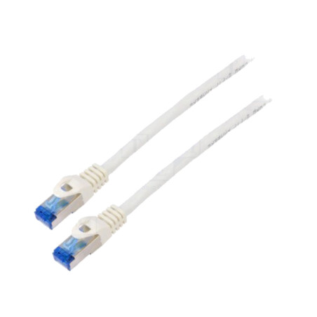 Patch cord; S/FTP; 6a; litat; CCA; LSZH; alb; 20m; 26AWG; Fire: 8