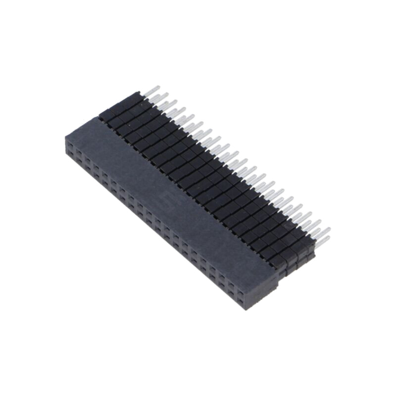 Conector: şiruri pini; tată; PIN: 40; 2,54mm; cositorit; THT; soclu