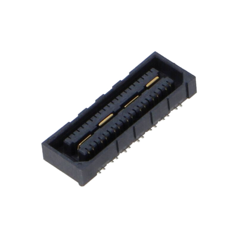 Conector: PCB-PCB; mamă; PIN: 28; 0,8mm; QSE; gold flash; SMT; soclu