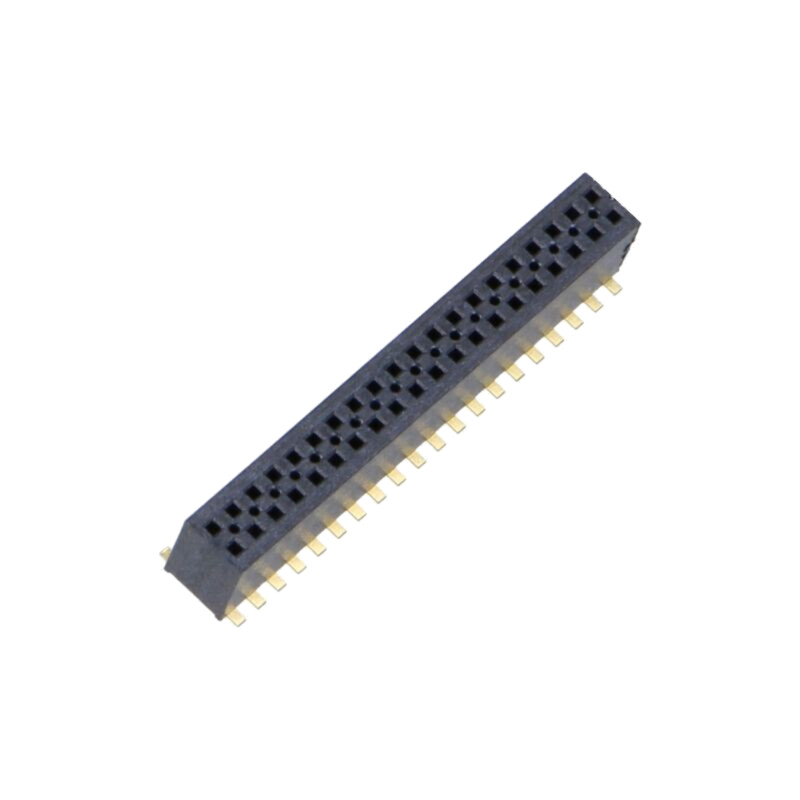 Conector: şiruri pini; tată; PIN: 40; 1,27mm; aurit; SMT; soclu Conector: şiruri pini; tată; PIN: 40; 1,27mm; aurit; SMT; soclu