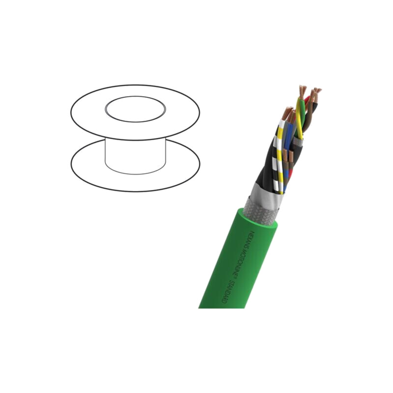 Cablu: cablu de testare; hibrid,MOTIONLINE® STANDARD; verde