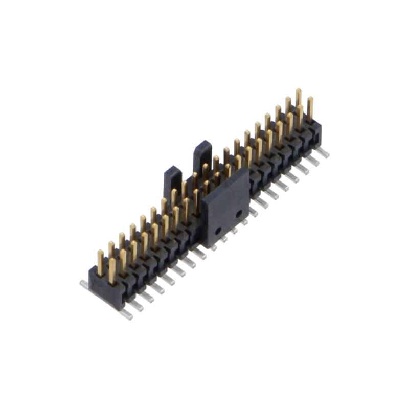 Conector: şiruri pini; tată; PIN: 40; 1,27mm; aurit; SMT; soclu; rolă Conector: şiruri pini; tată; PIN: 40; 1,27mm; aurit; SMT; soclu; rolă