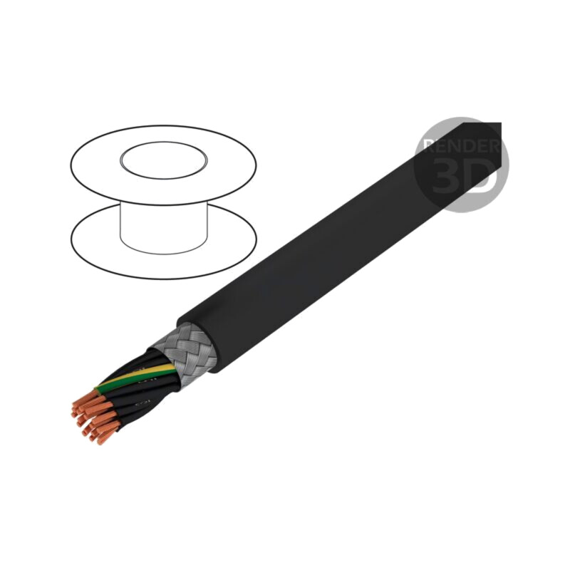 Cablu; ÖLFLEX® CLASSIC 115 CY BK; 18G0,75mm2; PVC; negru