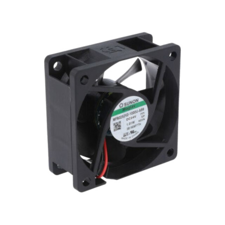 Ventilator: DC; axial; 24VDC; 60x60x25mm; 32,78m3/h; 22dBA; Vapo