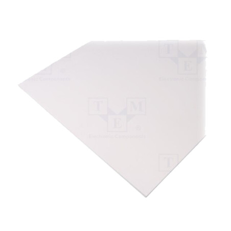 Foaie; Dim: 500x500mm; Thk: 3mm; albă; Toleranţă dimensiuni: 0; +1mm