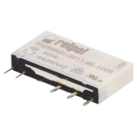 Releu: electromagnetic; SPDT; Ubobină: 5VDC; 6A; 6A/250VAC; RM699B