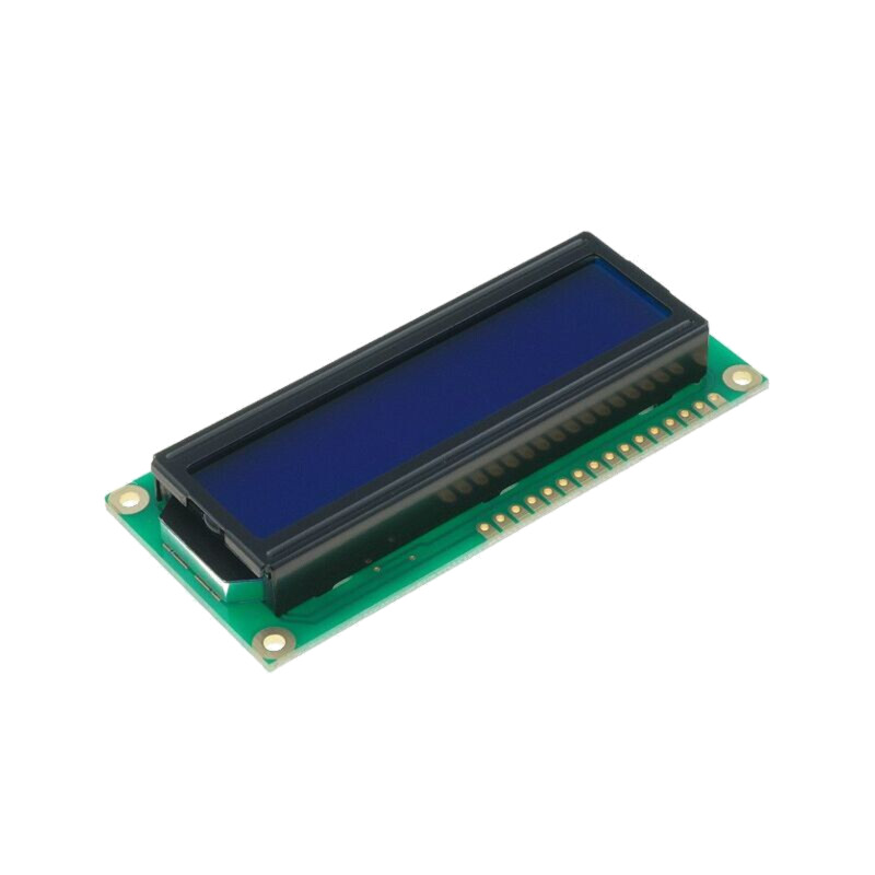 Afişaj: LCD; alfanumerice; STN Negative; 16x2; albastru; LED Afişaj: LCD; alfanumerice; STN Negative; 16x2; albastru; LED