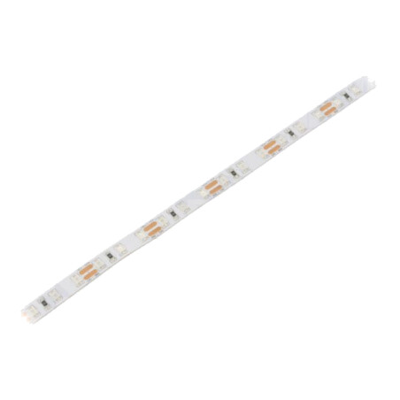 Bandă LED; roşie; 2835; LED/m: 96; 8mm; PCB albe; IP20; 15W/m; 12VDC