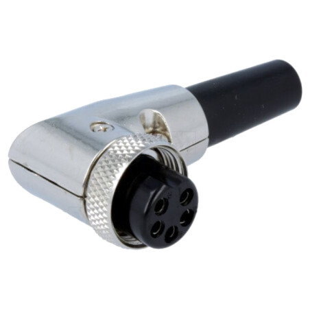 Conector: pentru microfoane; mufă; mamă; PIN: 5; pe cablu; 6mm