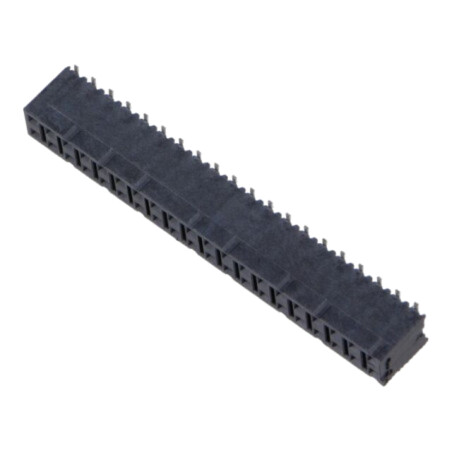 Conector: şiruri pini; mamă; PIN: 40; 2,54mm; aurit; SMT; soclu; rolă