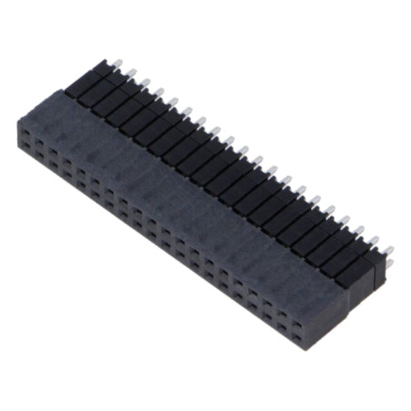 Conector: şiruri pini; tată; PIN: 40; 2,54mm; cositorit; THT; soclu