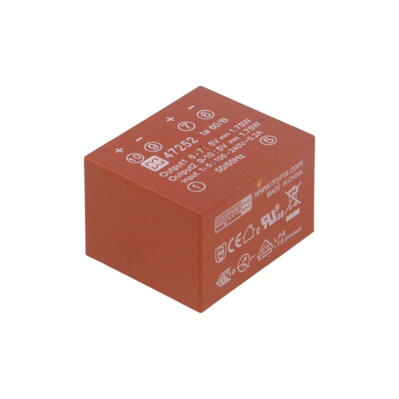 Convertor: AC/DC; 3,5W; Uintr: 85÷265VAC,120÷370VDC; Uieş: 5VDC