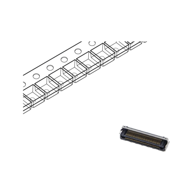 Conector: PCB-PCB; hermafrodit; PIN: 60; 0,5mm; LSHM; gold flash